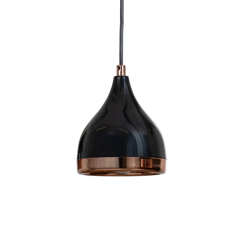 B-Ware Opviq Hängeleuchte Pendelleuchte Yildo Metall schwarz kupfer Wohnzimmer E27 LED