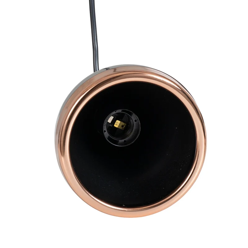 B-Ware Opviq Hängeleuchte Pendelleuchte Yildo Metall schwarz kupfer Wohnzimmer E27 LED