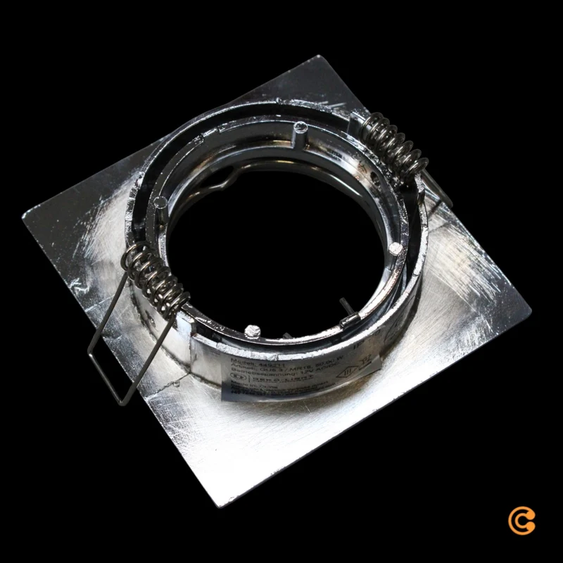 10x B-Ware Deko Light Deckeneinbauring Einbaustrahler GU5.3 MR16 Alu Silber Chrom 10 STÜCK
