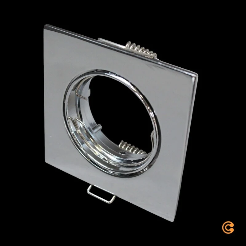 10x B-Ware Deko Light Deckeneinbauring Einbaustrahler GU5.3 MR16 Alu Silber Chrom 10 STÜCK