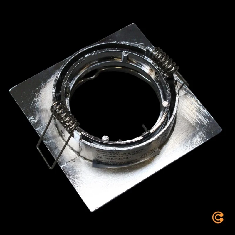 10x B-Ware Deko Light Deckeneinbauring Einbaustrahler GU5.3 MR16 Alu Silber Chrom 10 STÜCK