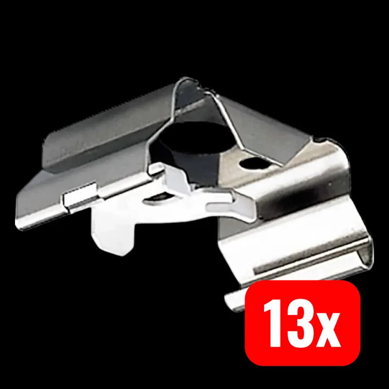 13x B-Ware Trilux Befestigungsklammer Halteklammer 16055934 D01X Klemme Montage 13 STÜCK