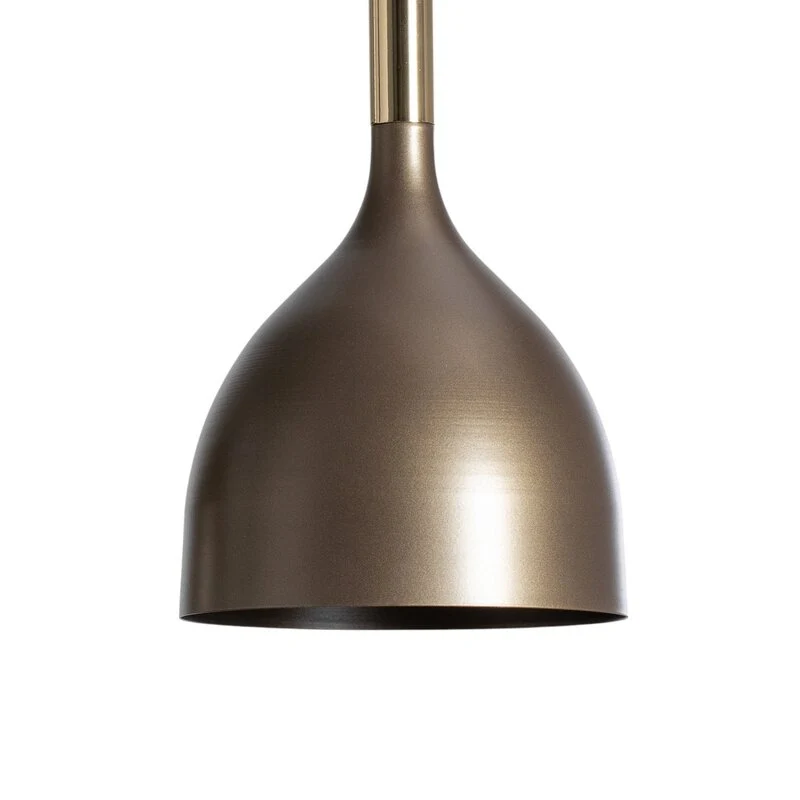 B-Ware Luminex Hängelampe Pendelleuchte Noak Lampe Leuchte 3-flg titan gold Stahl