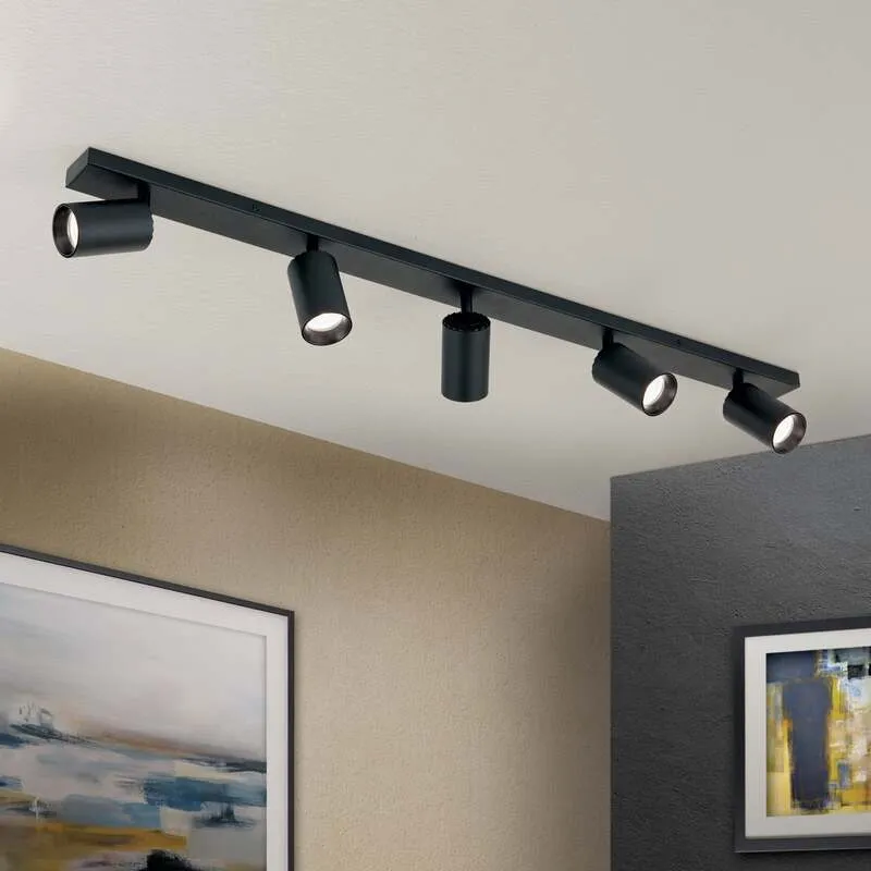 B-Ware Orion Deckenstrahler Sean Deckenlampe Deckenleuchte Leuchte 5-flammig schwarz533