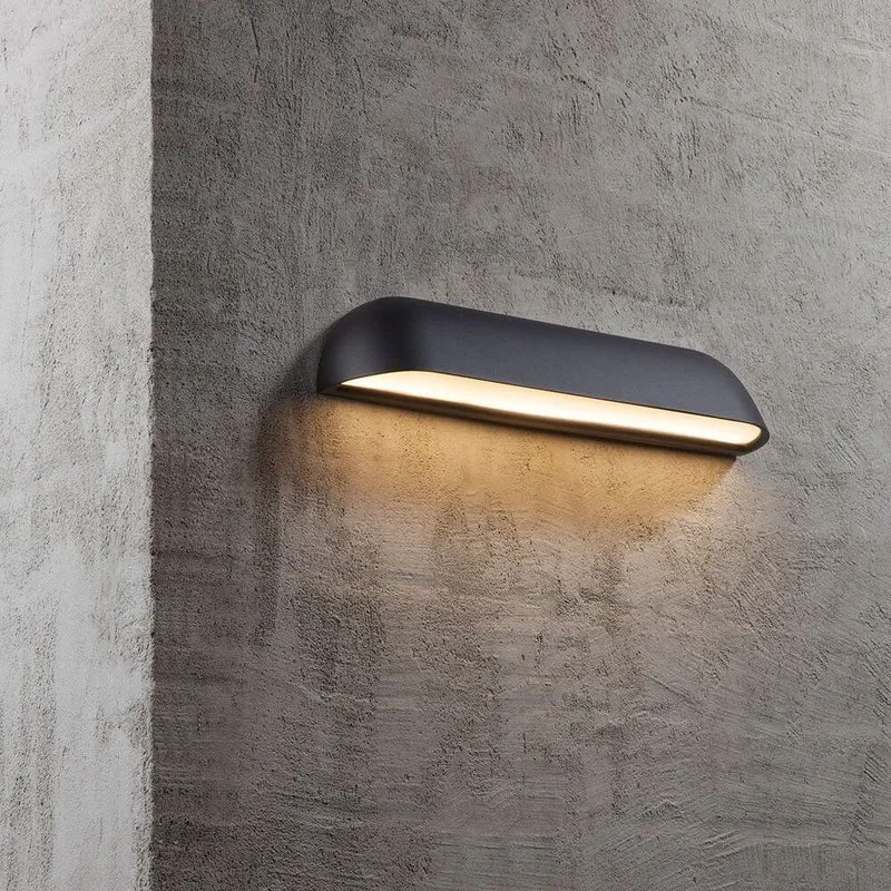 Front 36 LED Außen-Wandlampe IP44 Schwarz