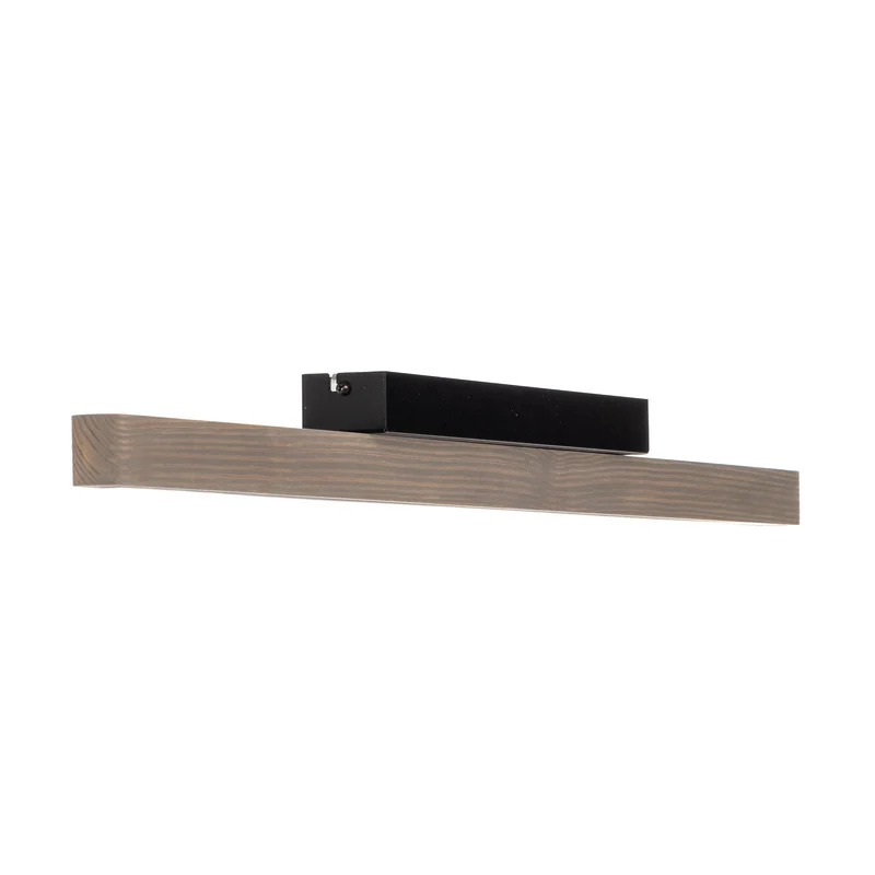 B-Ware Euluna Deckenleuchte Lampe LED Forrestal Kiefernholz grau schwarz warmweiß 90 cm