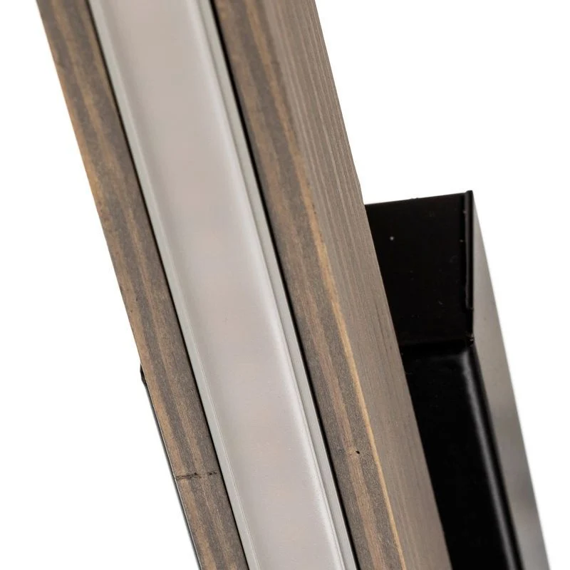 B-Ware Euluna Deckenleuchte Lampe LED Forrestal Kiefernholz grau schwarz warmweiß 90 cm
