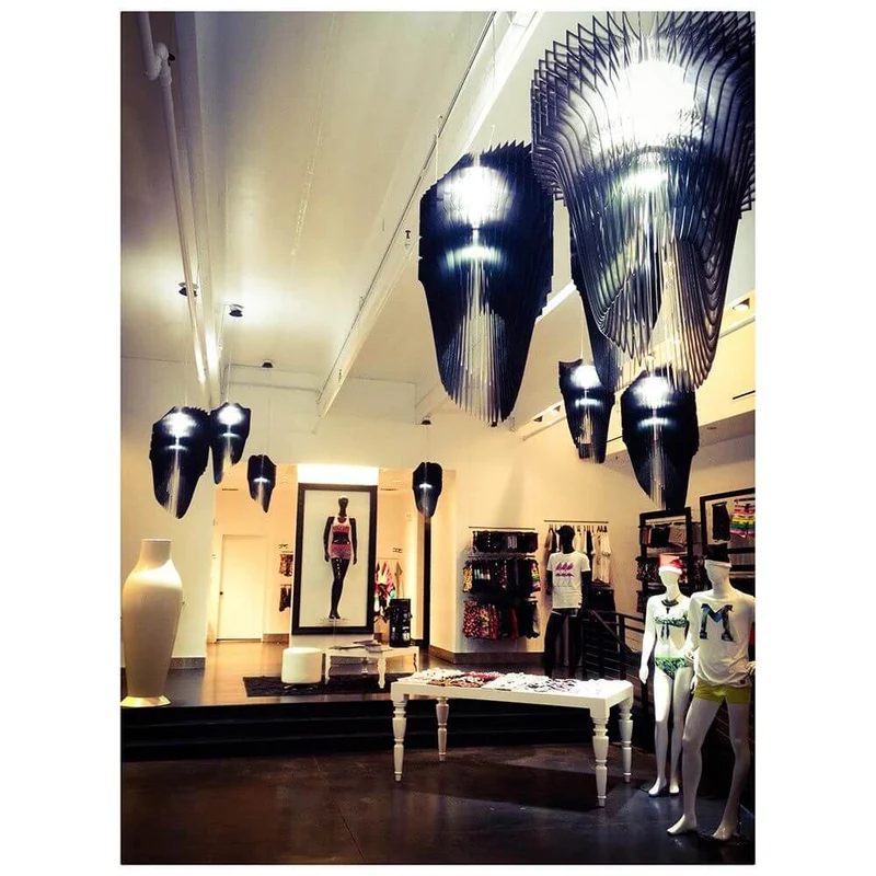 Slamp Hängeleuchte Aria Schwarz, Transparent