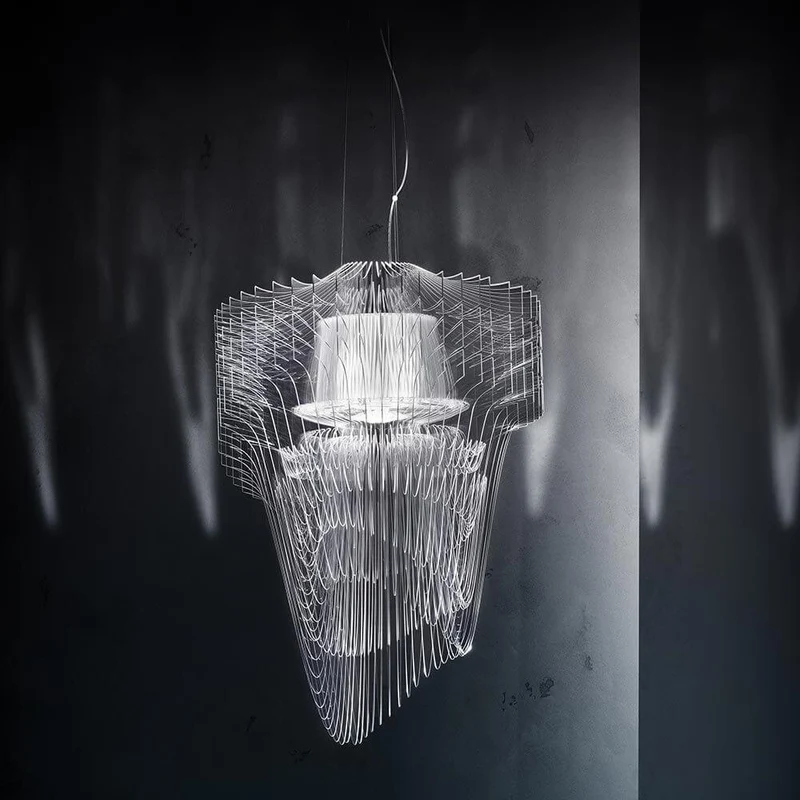 Slamp LED Pendelleuchte Aria Medium 3500lm 2700K Transparent