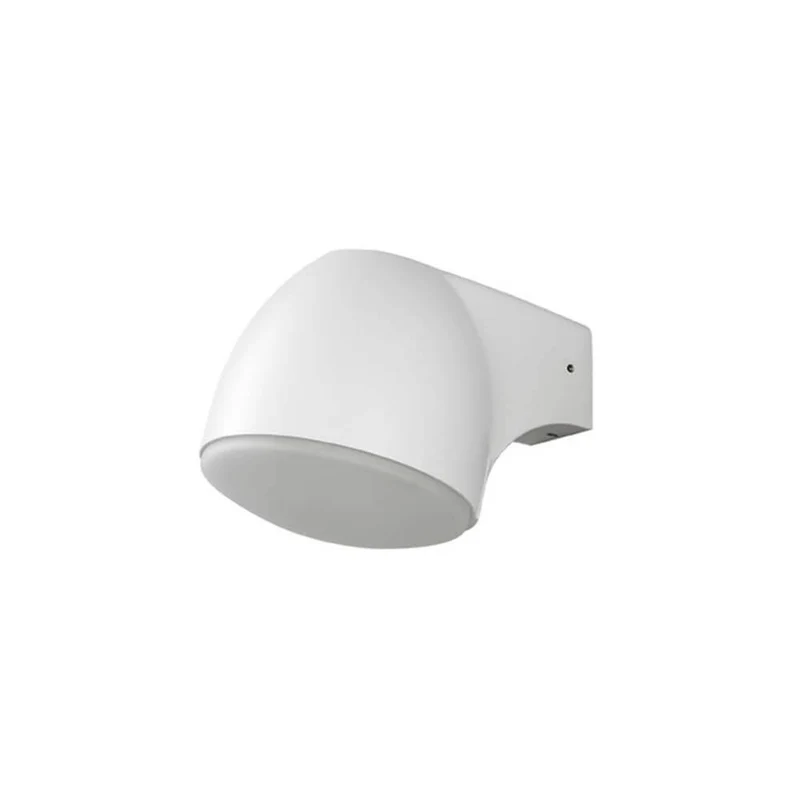Ferrera LED Außen-Wandleuchte Weiß, gefrostetes Glas