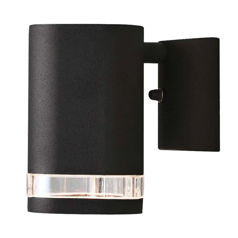 Modena Außen-Wandlampe Schwarz mit Reflektor