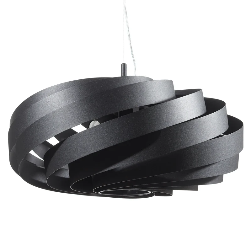 B-Ware Domiluce Vento Hängeleuchte Pendelleuchte E27 Metall schwarz Ø 60 cm Höhe 30 cm