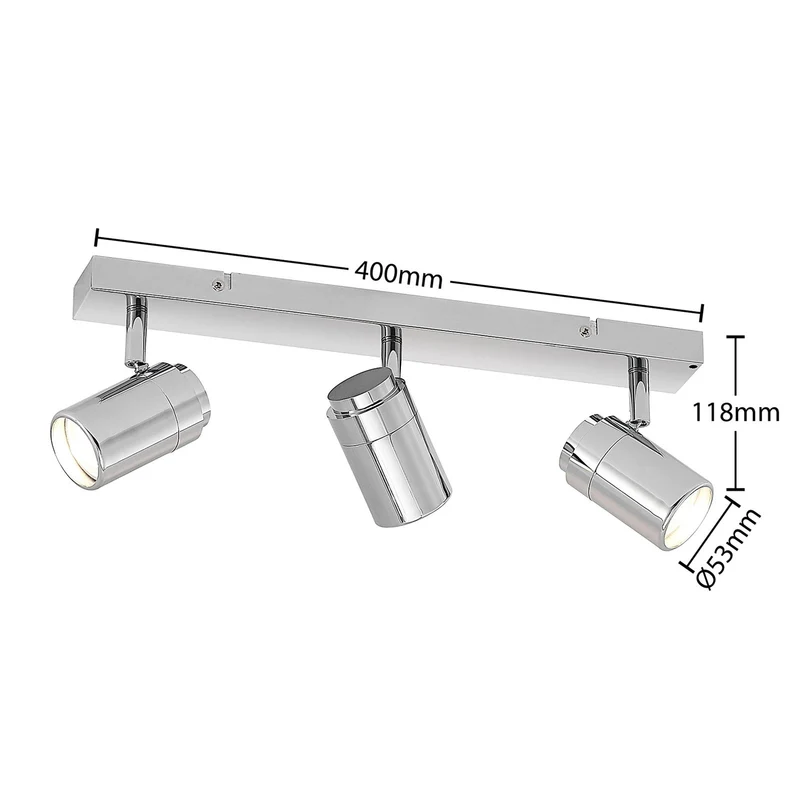 B-Ware Lindby Remilan Deckenstrahler chrom lang Deckenlampe Deckenleuchte Lampe Leuchte