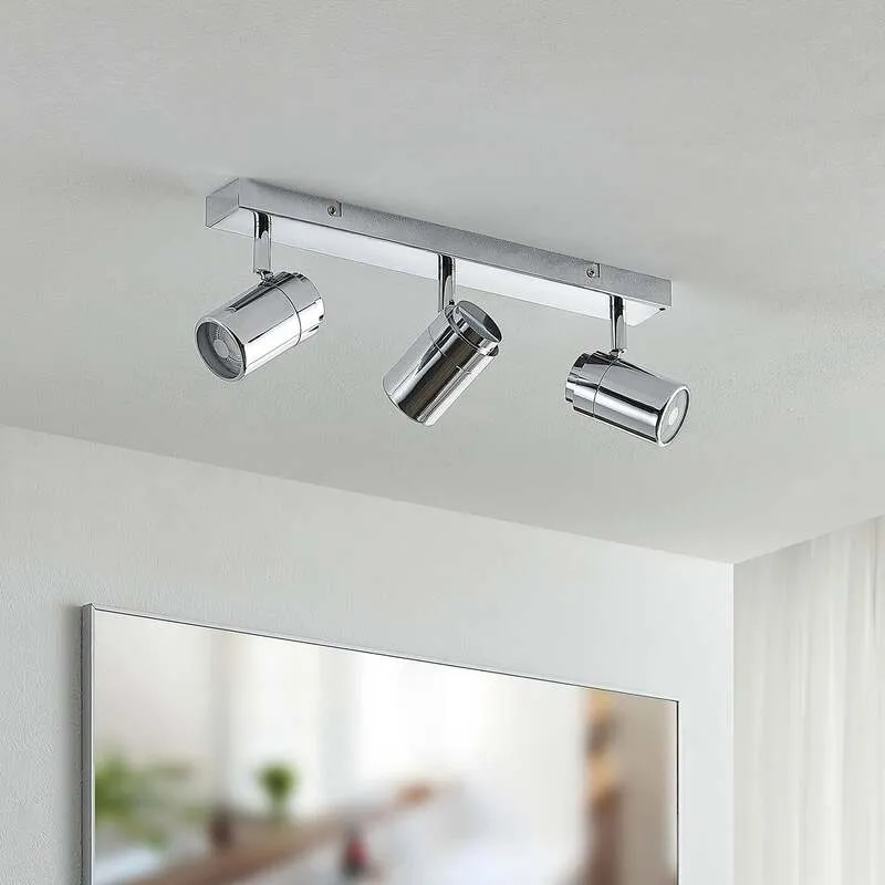 B-Ware Lindby Remilan Deckenstrahler chrom lang Deckenlampe Deckenleuchte Lampe Leuchte