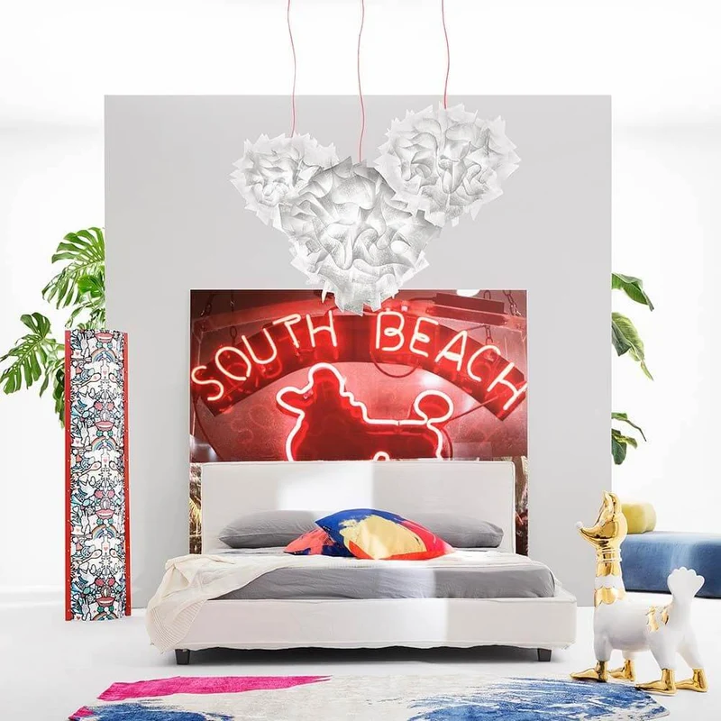Slamp Stehleuchte Love Peace Joy Extra Large Tube Rot