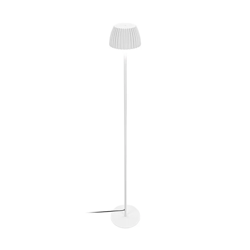 B-Ware Briloner LED-Stehlampe Stehleuchte Loca Weiß Metall Kunststoff Touch H123cm