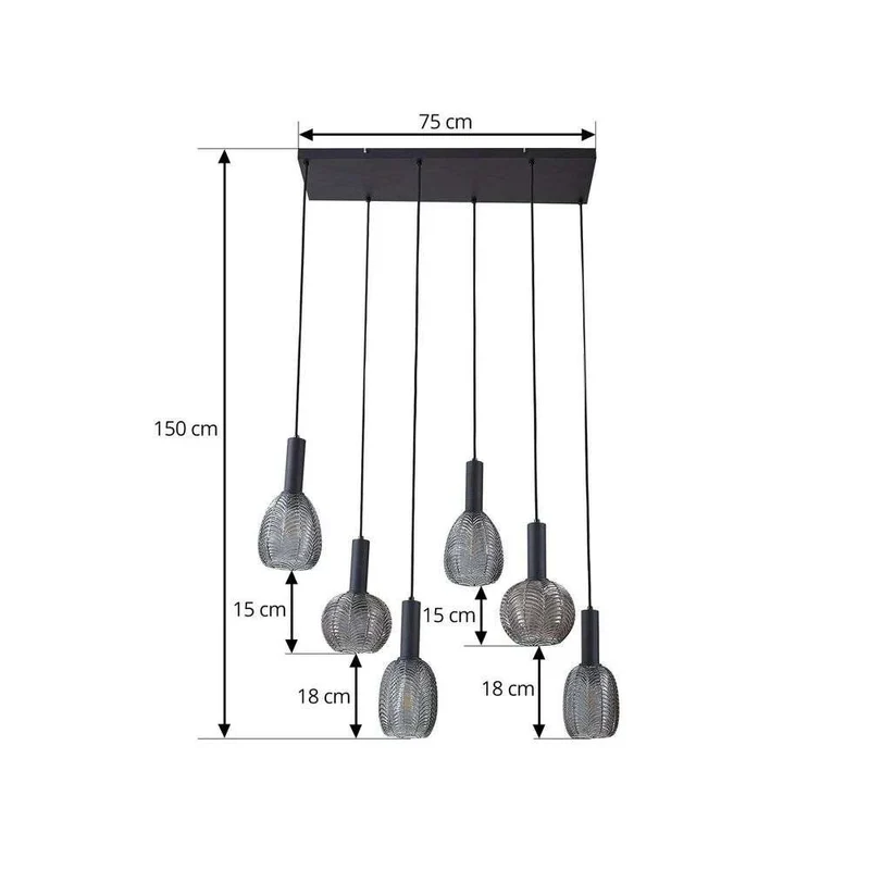 B-Ware Lindby Tolli Hängeleuchte Hängelampe Leuchte Lampe Pendelleuchte Pendellampe154