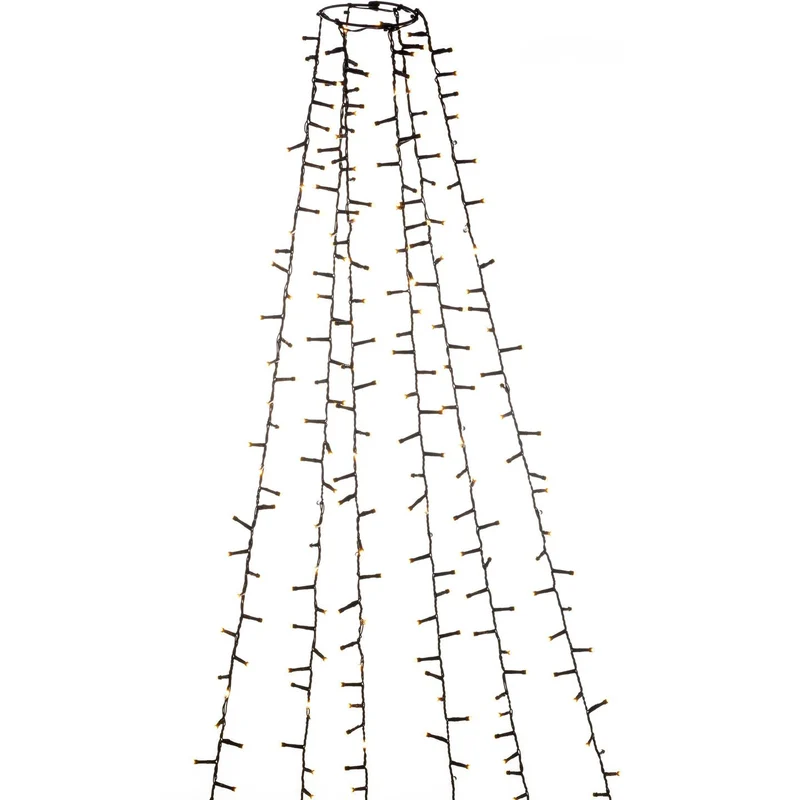 B-Ware Konstsmide Baummantel Baumumhang LED Lichterkette Bernstein 400cm SIEHE TEXT