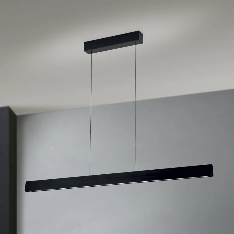 B-Ware Tara Hängeleuchte Pendelleuchte LED Lampe schwarz Dimmer Alu Stahl Wohnzimmer151
