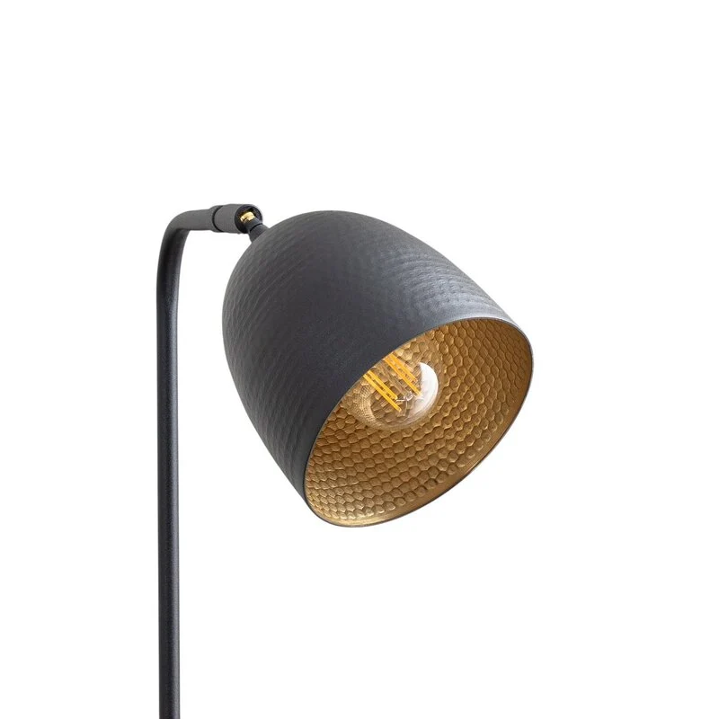 B-Ware Stehlampe Stehleuchte Tattoo 4090 schwarz Metall Standlampe E27 LED Schalter