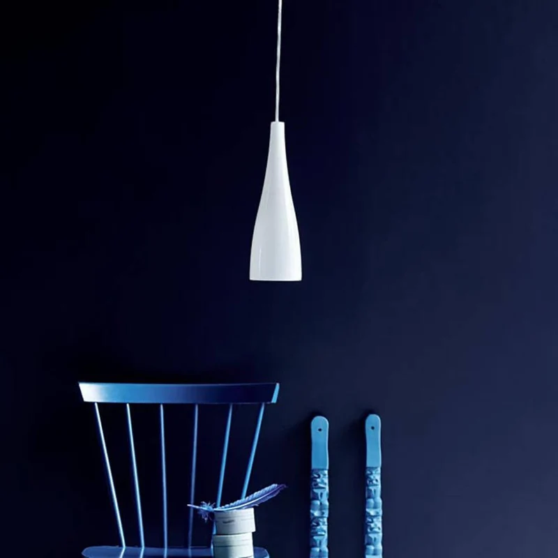 Embla Glas Pendelleuchte Weiß
