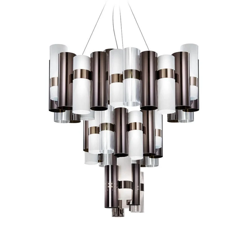 Slamp LED Hängeleuchte La Lollo Extra-Large 2700K Anthrazit, Weiß