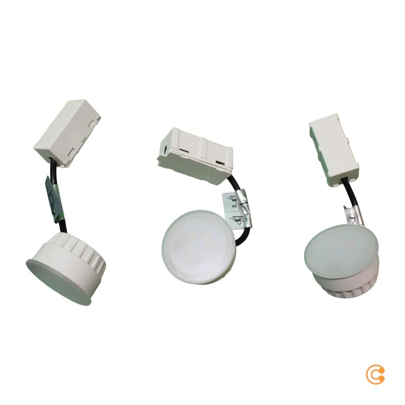 B-Ware Paulmann LED Einbauspot Deckenspot Spot Set 3er weiß Metall dimmbar Warmweiß