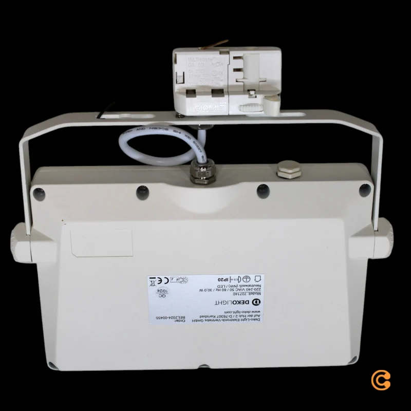B-Ware Deko-Light LED Strahler Flutlicht 3-Phasen Schienensystem SMD 4000 K Alu Weiß