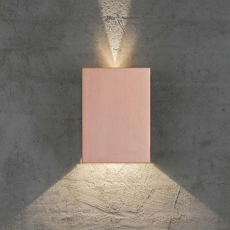 Fold 10 LED Außen-Wandleuchte IP54 Kupfer