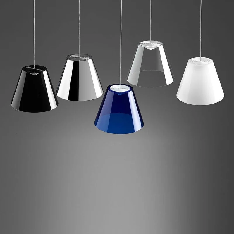 Rotaliana Dina LED-Pendelleuchte Ø 20cm Transparent