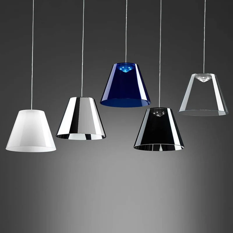 Rotaliana Dina LED-Pendelleuchte Ø 20cm Transparent