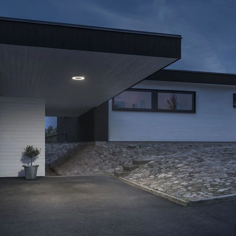 Carrara LED Außenwand- & Deckenlampe Ø 27cm CCT Weiß