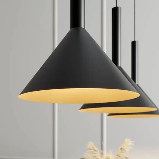 B-Ware Arcchio Tadej Pendelleuchte Pendelleuchte Lampe Leuchte 3-flammig schwarz g790