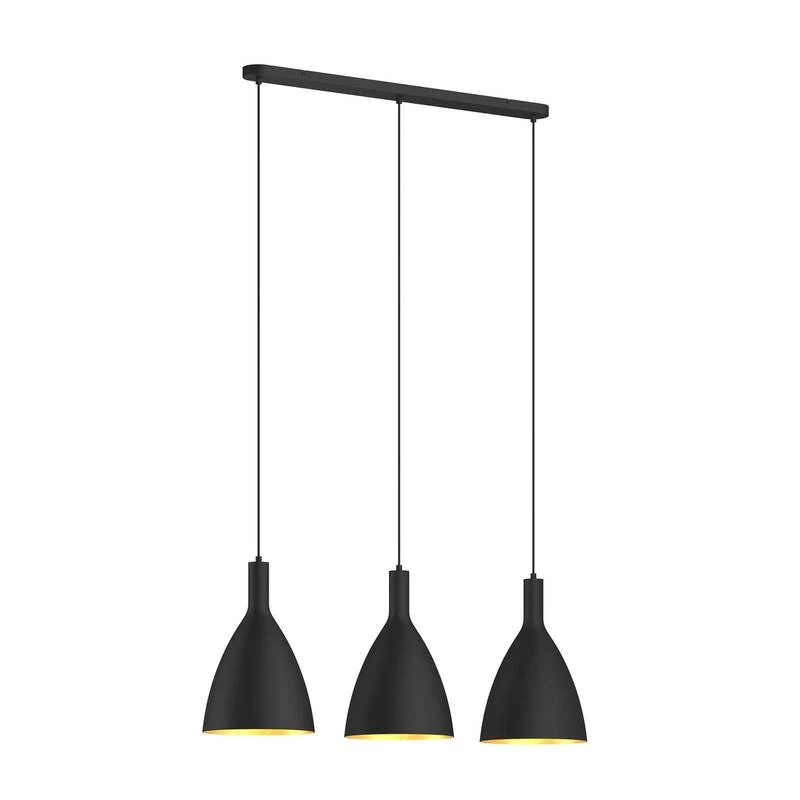 B-Ware Arcchio Arthuria Hängeleuchte Pendelleuchte Deckenlampe Lampe 3-fl. schwarz E27