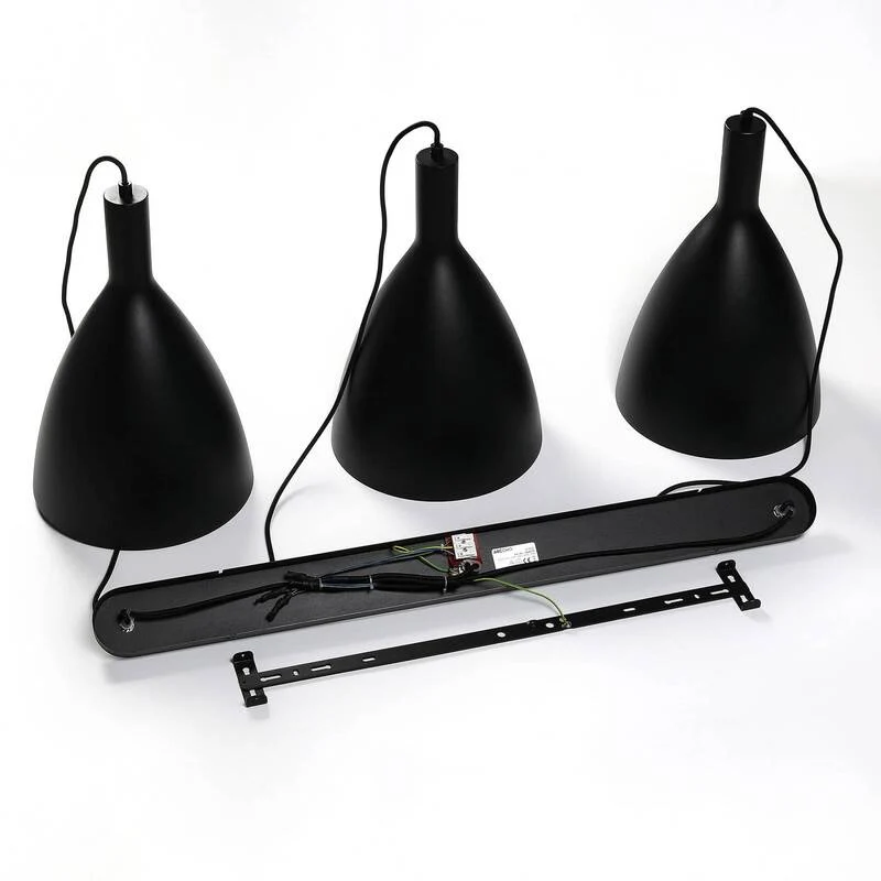 B-Ware Arcchio Arthuria Hängeleuchte Pendelleuchte Deckenlampe Lampe 3-fl. schwarz E27