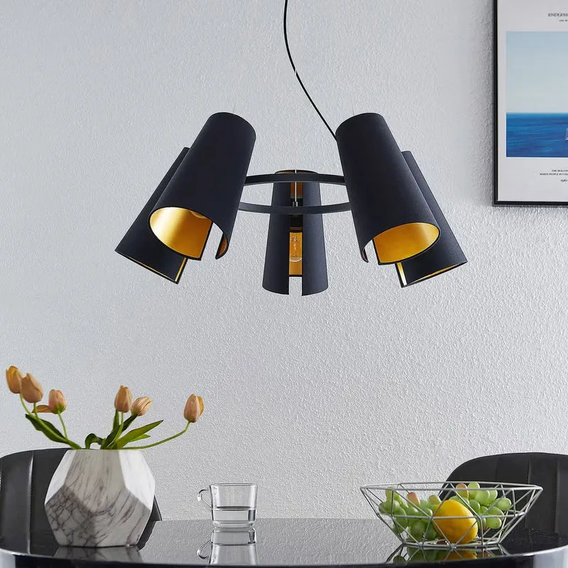 B-Ware Lucande Hängeleuchte Pendelleuchte Hängelampe Deckenleuchte schwarz LED Lampe