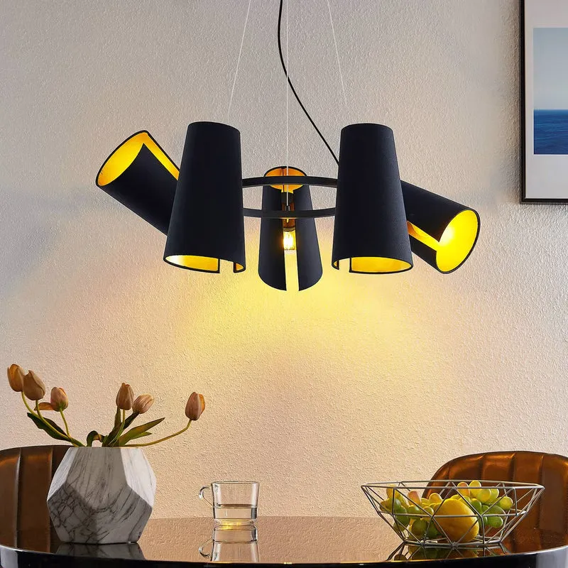 B-Ware Lucande Hängeleuchte Pendelleuchte Hängelampe Deckenleuchte schwarz LED Lampe