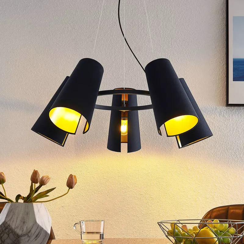 B-Ware Lucande Hängeleuchte Pendelleuchte Hängelampe Deckenleuchte schwarz LED Lampe