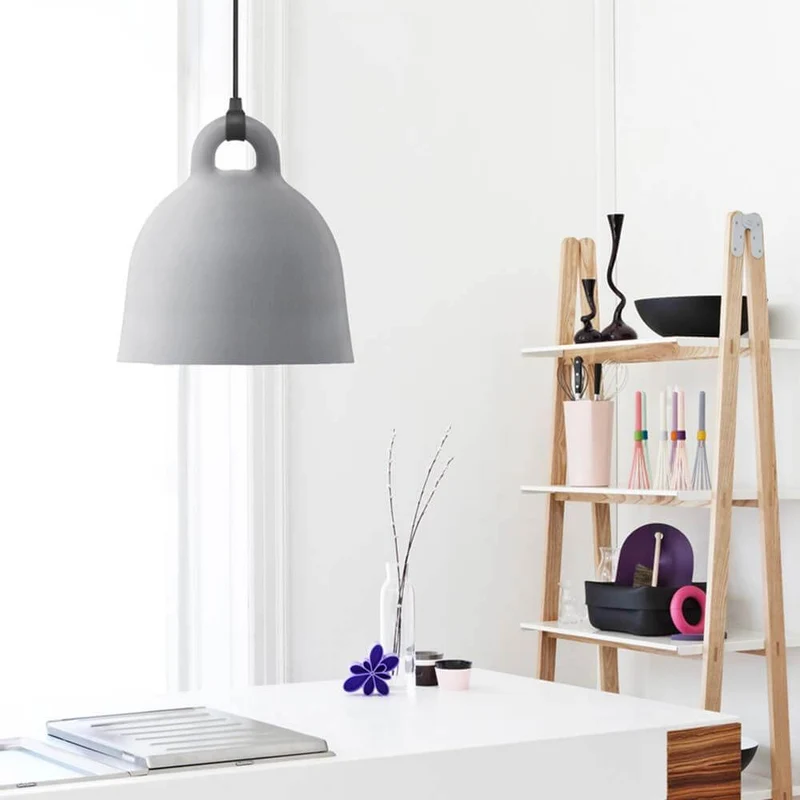 Pendelleuchte Bell L Ø 55cm Grau
