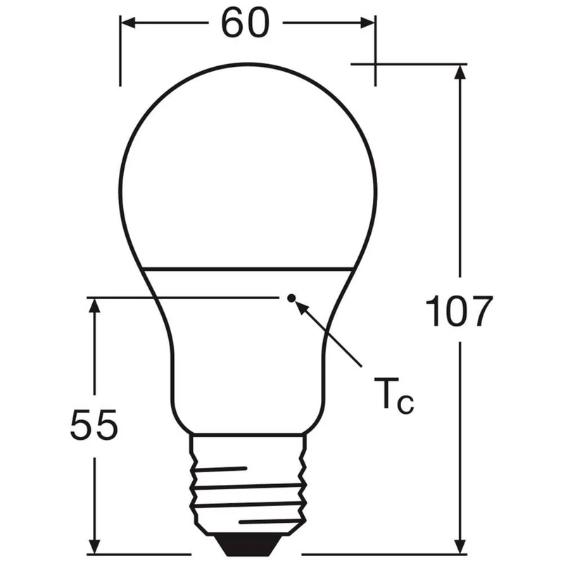 B-Ware OSRAM LED Lampe Glühbirne E27 Neutralweiß Classic A60 Glühlampe 8.5W 25 STÜCK