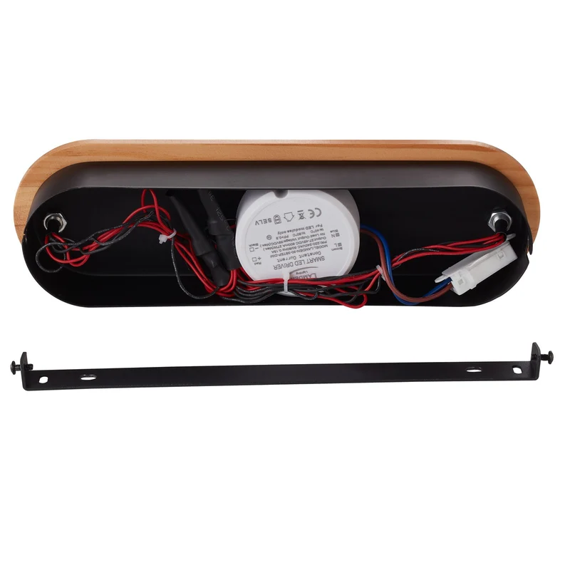 B-Ware Lindby Strahler Spot LED Holz schwarz weiß 152 cm Deckenleuchte mit Dimmer