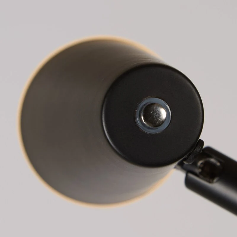 B-Ware searchlight Stehleuchte Bodenlampe LED Akku schwarz matt Eisen dimmbar USB