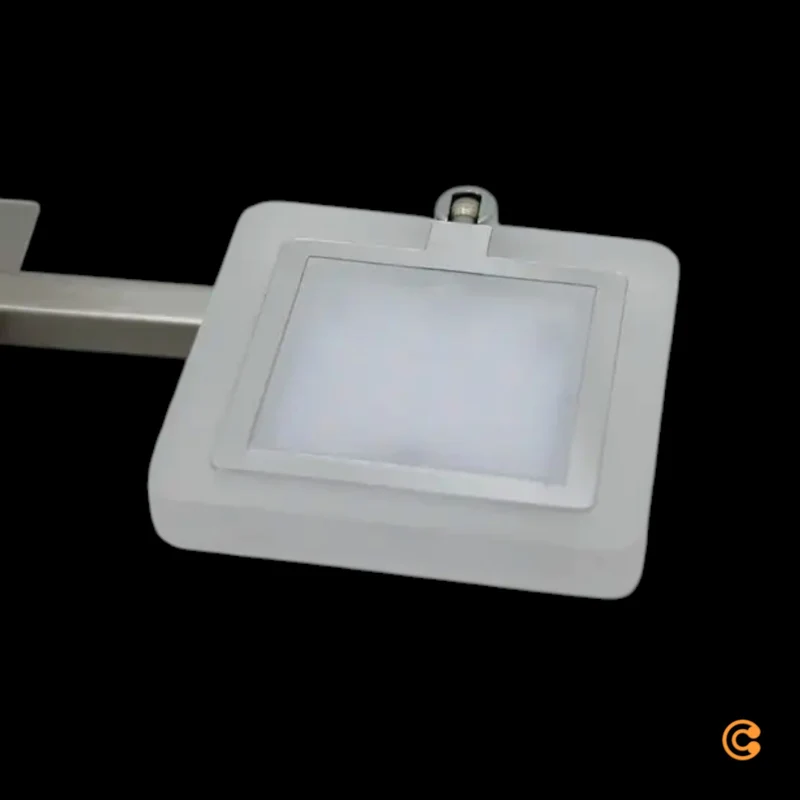 B-Ware Evelina Deckenstrahler Wandlampe LED Leuchte Badezimmer Flur Glas Satin Nickel