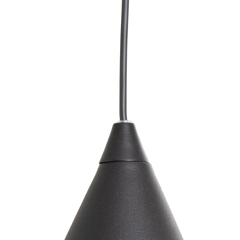 B-Ware Hängeleuchte Pendelleuchte Form Deckenlampe Metall Kegel Form E27 Ø24cm schwarz