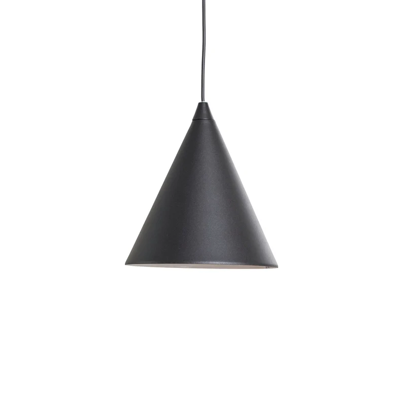 B-Ware Hängeleuchte Pendelleuchte Form Deckenlampe Metall Kegel Form E27 Ø24cm schwarz