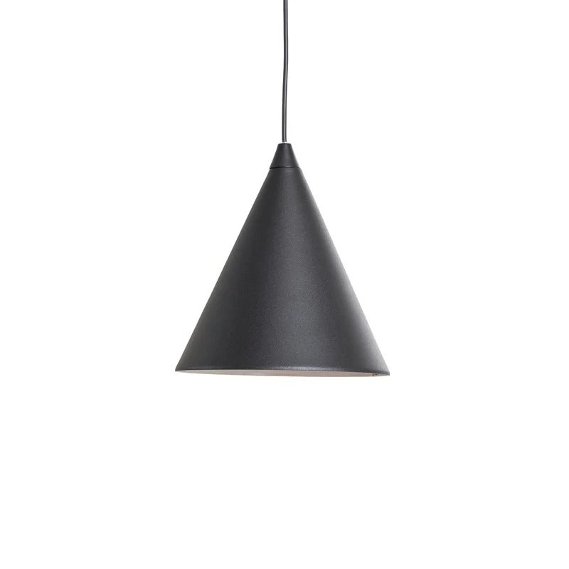 B-Ware Hängeleuchte Pendelleuchte Form Deckenlampe Metall Kegel Form E27 Ø24cm schwarz
