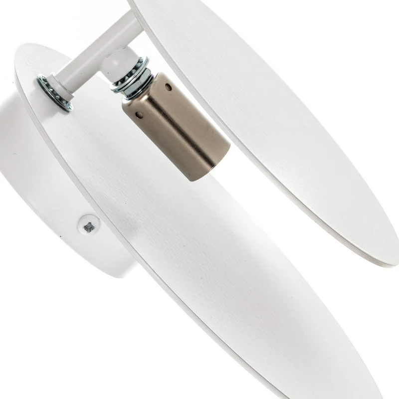 B-Ware Wandleuchte Wandlampe Circle Leuchte Lampe rund Form weiß Stahl Innenbeleuchtung