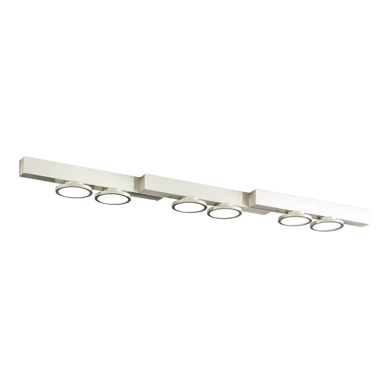 B-Ware Lucande Kellino Deckenleuchte Deckenlampe Deckenlicht Leuchte 6-flammig nickel
