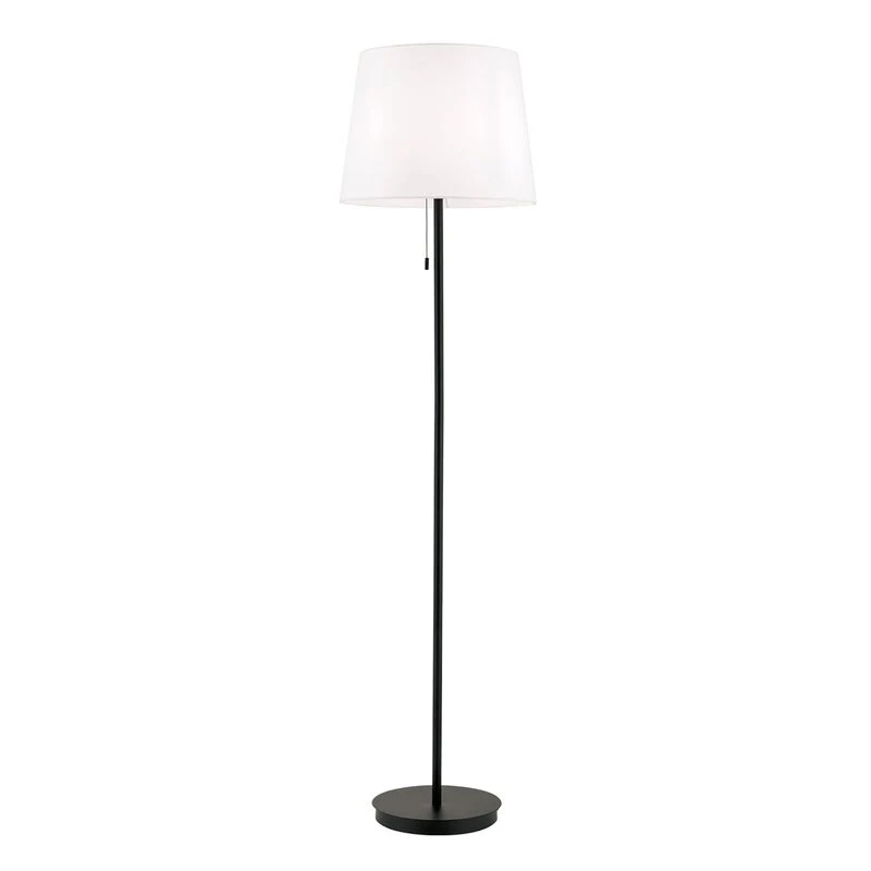 B-Ware Textil-Stehleuchte Ludwig schwarz matt Stehlampe Lampe Leuchte Spot Leselampe