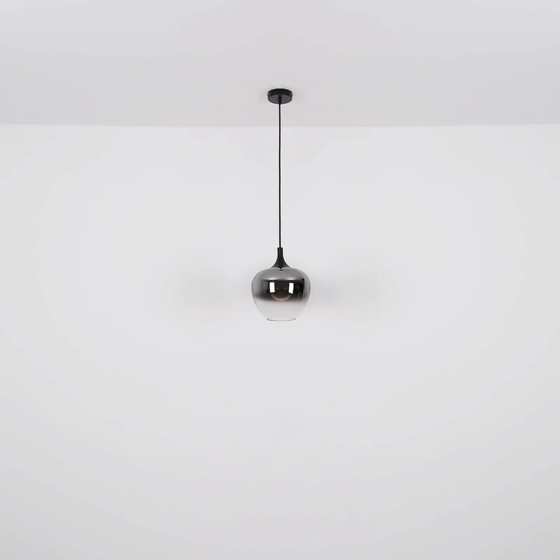 B-Ware Globo Hängelampe Pendelleuchte Maxy Glas rauchgrau Beleuchtung Länge 86 cm
